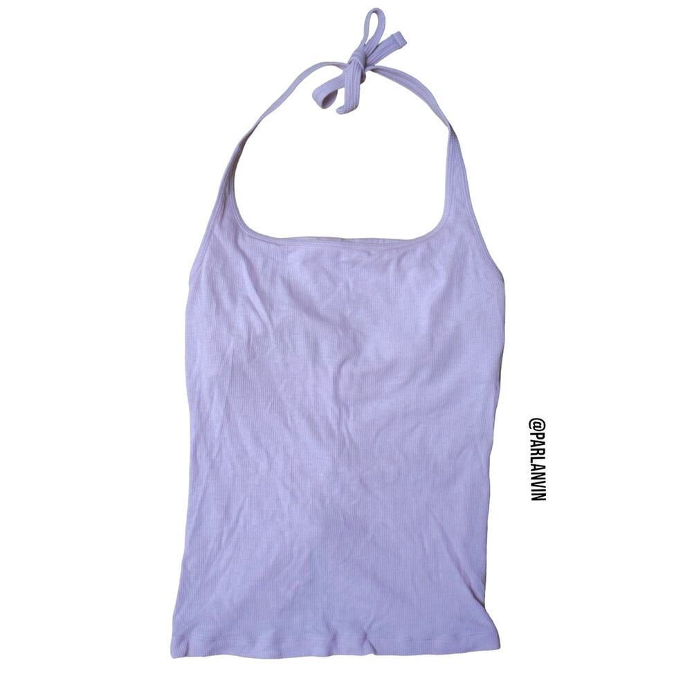 Lululemon Yoga Collection Ribbed Halter Neck Ruched Size Purple Pink Size 2
